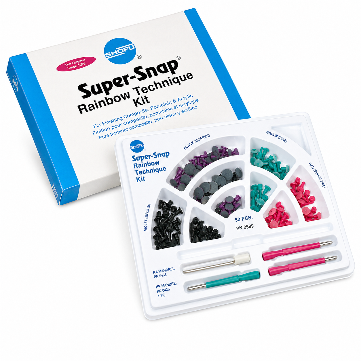 SHOFU Super Snap Rainbow Kit. (750-PN0500)