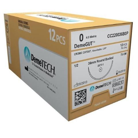 Demetech Chromic Gut Absorbable Suture