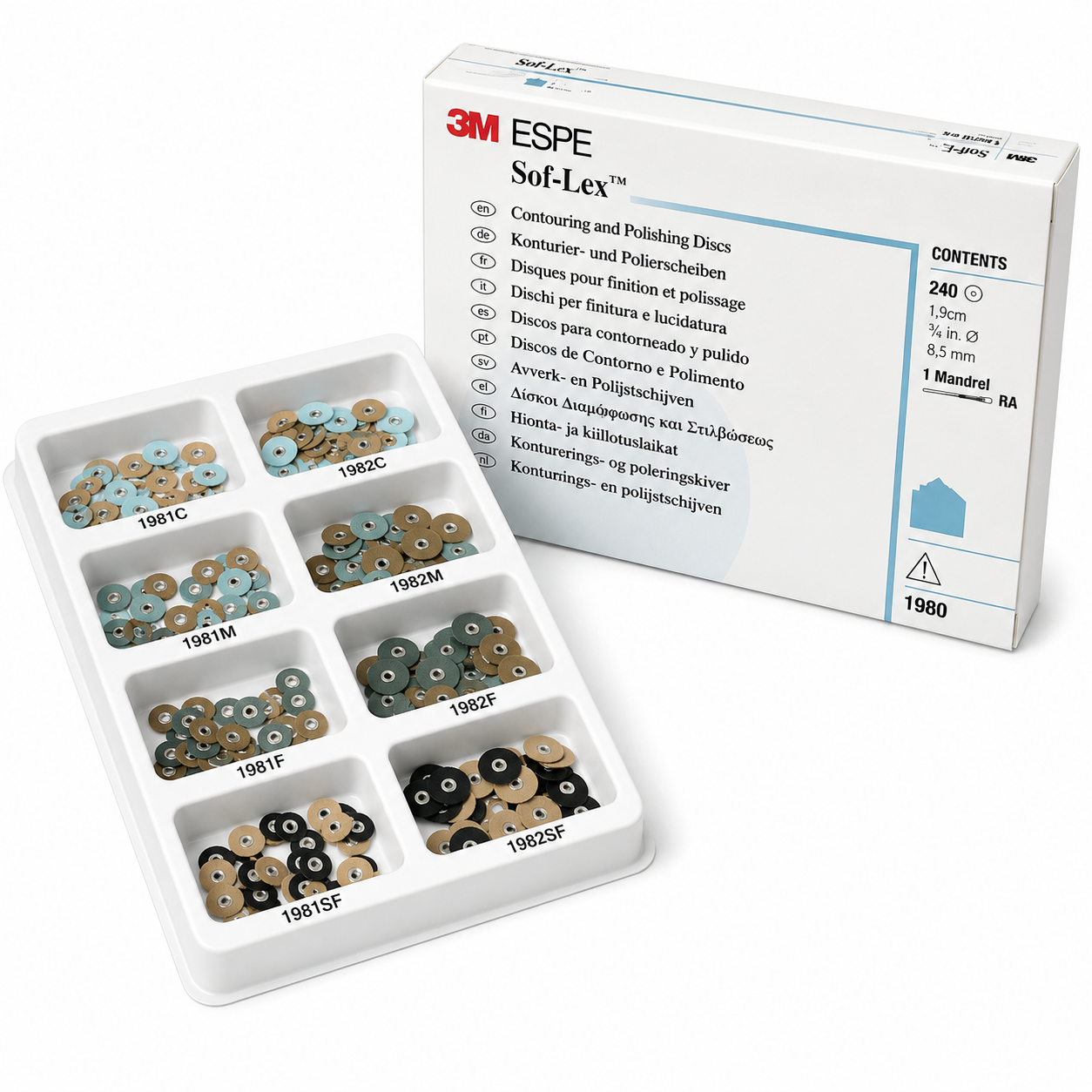 3M ESPE Sof-Lex Polishing Discs Intro Kit (750-1980K)