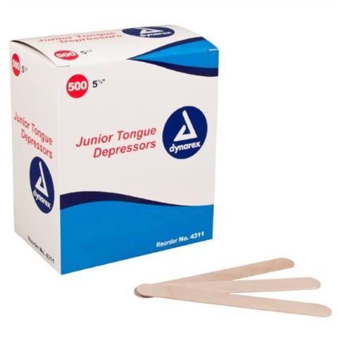 Dynarex Tongue Depressors 5 1/2" x  5/8" (400-9007)