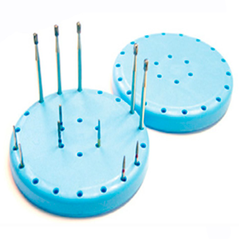 Plasdent Magnetic Bur Blocks 28-bur capacity; 2-13/16" diameter Ea.