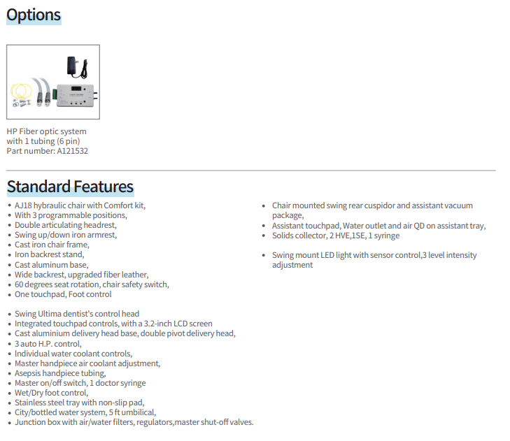 AJ18 Ultima 801 Operatory Package