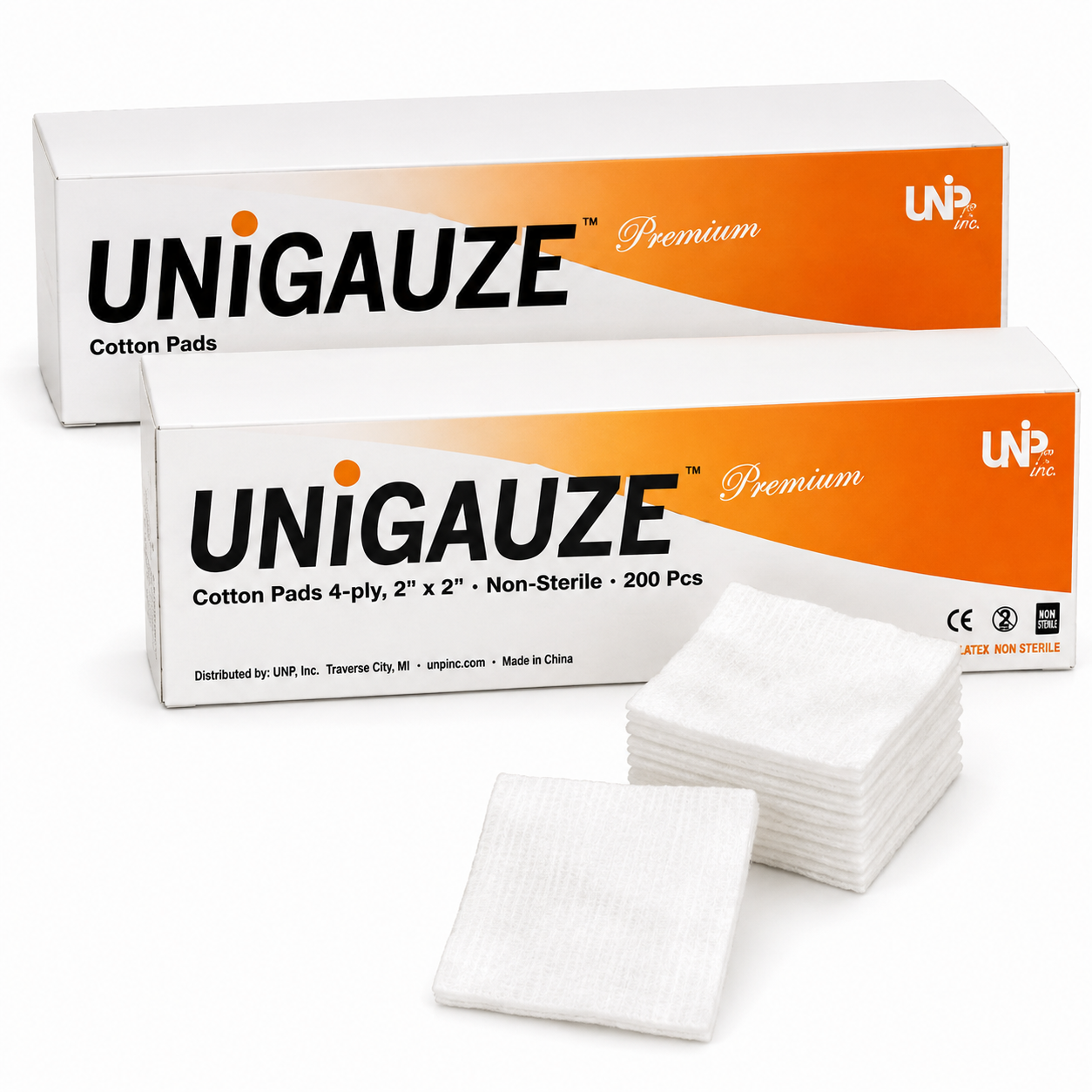 Unipack Premium Cotton Filled 2"x 2" 5000/Case. (400-1022)