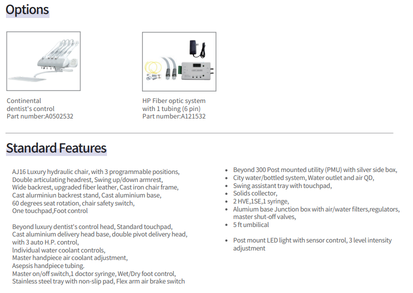 AJ16 Beyond 300 Operatory Package