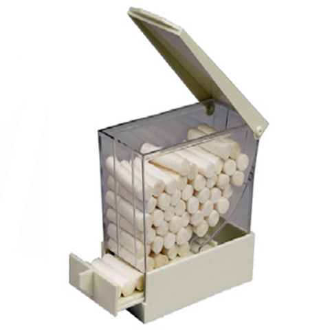 Plasdent Cotton Rolls Dispenser Pull Ea.