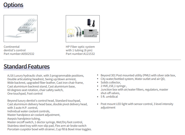 AJ16 Beyond 301 Operatory Package
