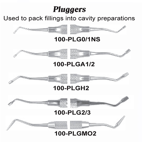 USA Dental Pluggers Dental Instruments