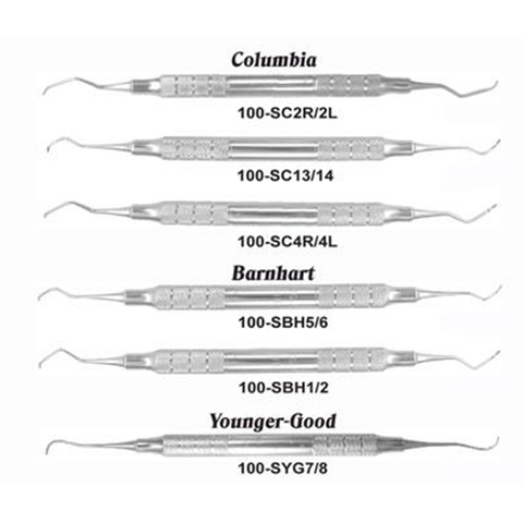 USA Delta Universal Curettes. Columbia, Barnhart and Younger-Good styles.