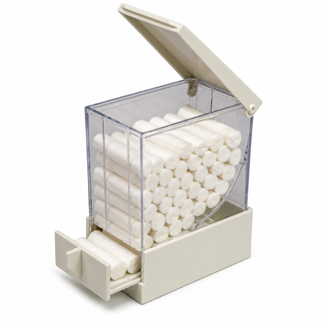 Plasdent Cotton Rolls Dispenser Pull Ea.