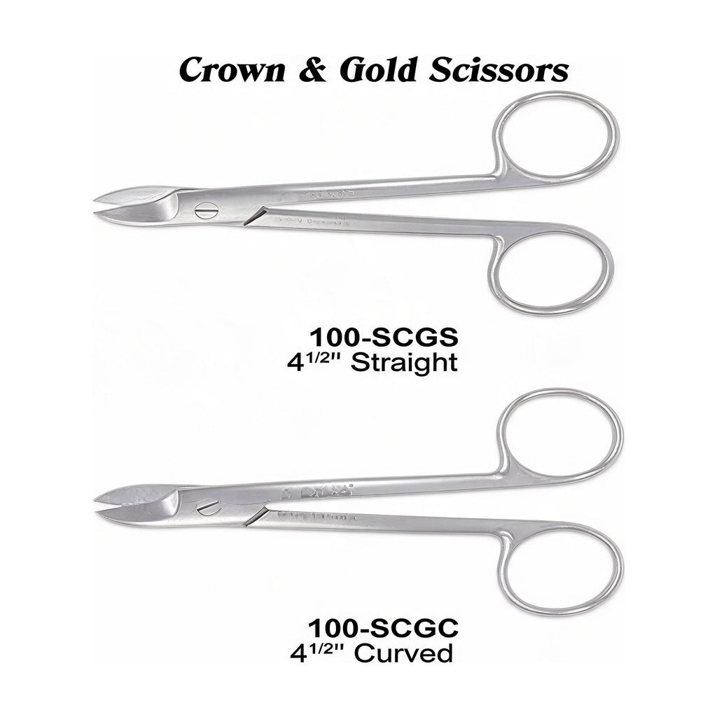 USA Delta Crown & Gold Scissors Dental Instruments