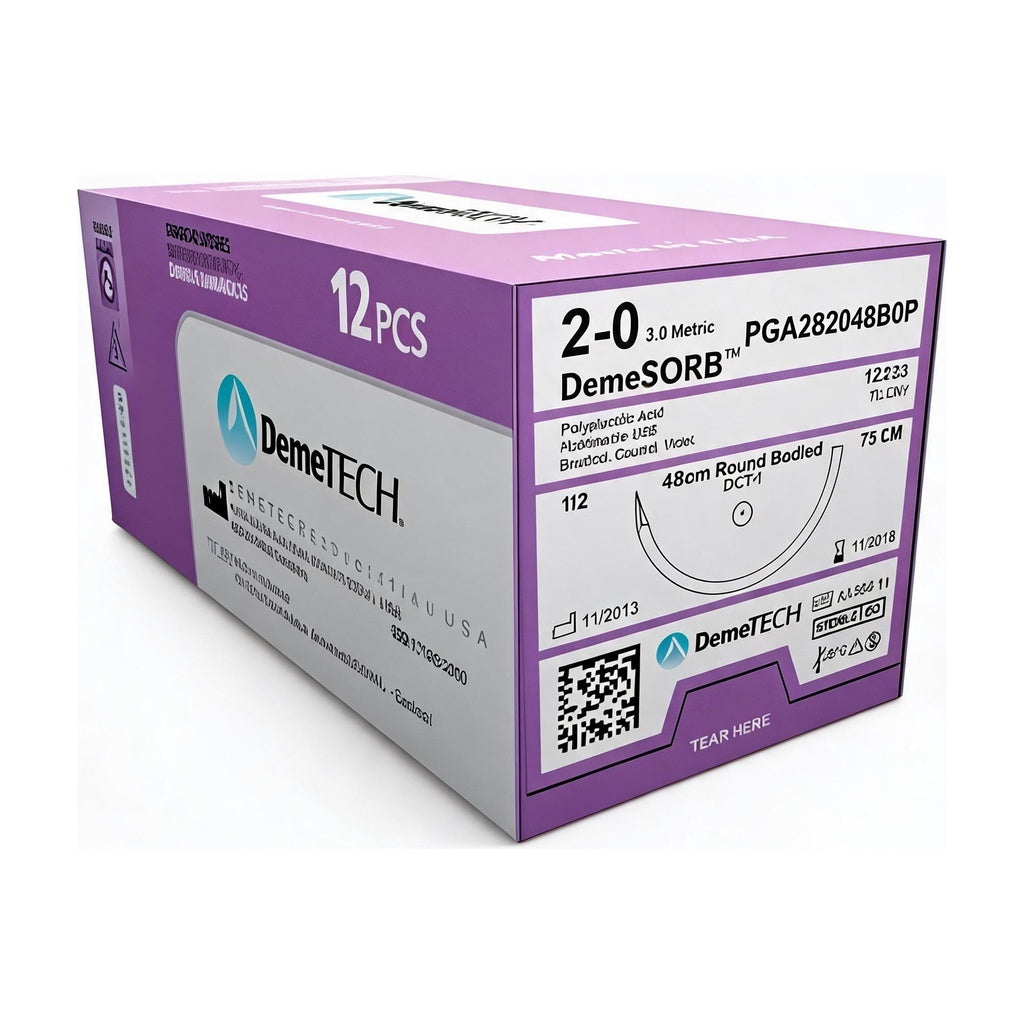 Demetech Polyglycolic Acid PGA Absorbable Suture