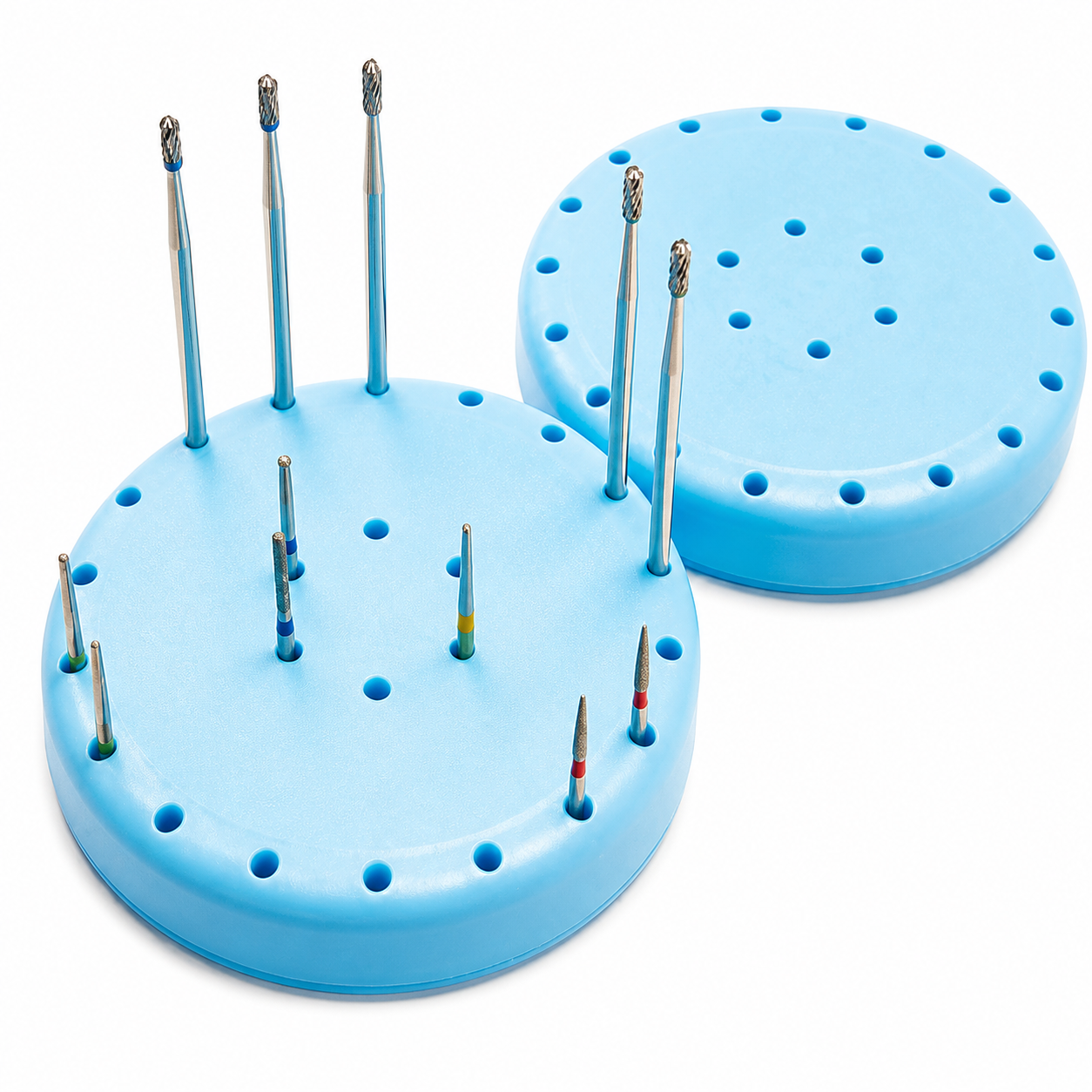 Plasdent Magnetic Bur Blocks 28-bur capacity; 2-13/16" diameter Ea.
