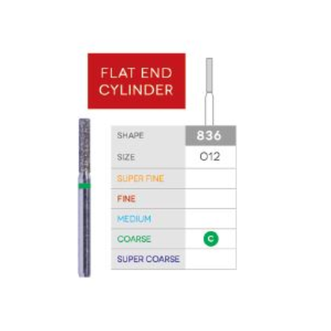 3D Dental SABUR Operatory Diamond Burs (FLAT END CYLINDER)