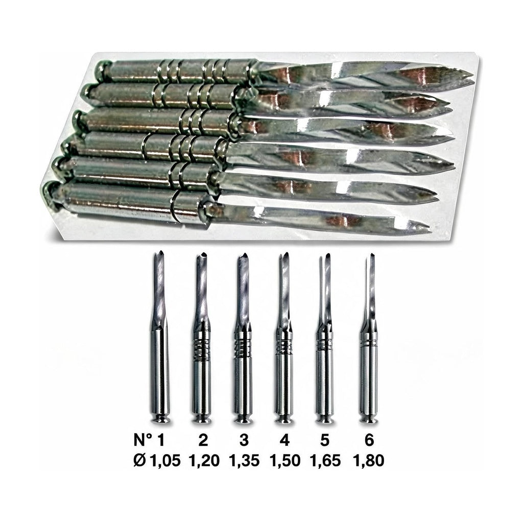 Nordin Post Reamers Gold Plated Assorted (800-04401)