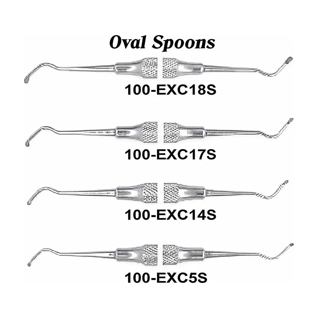 USA Delta Oval Spoons Dental Instruments